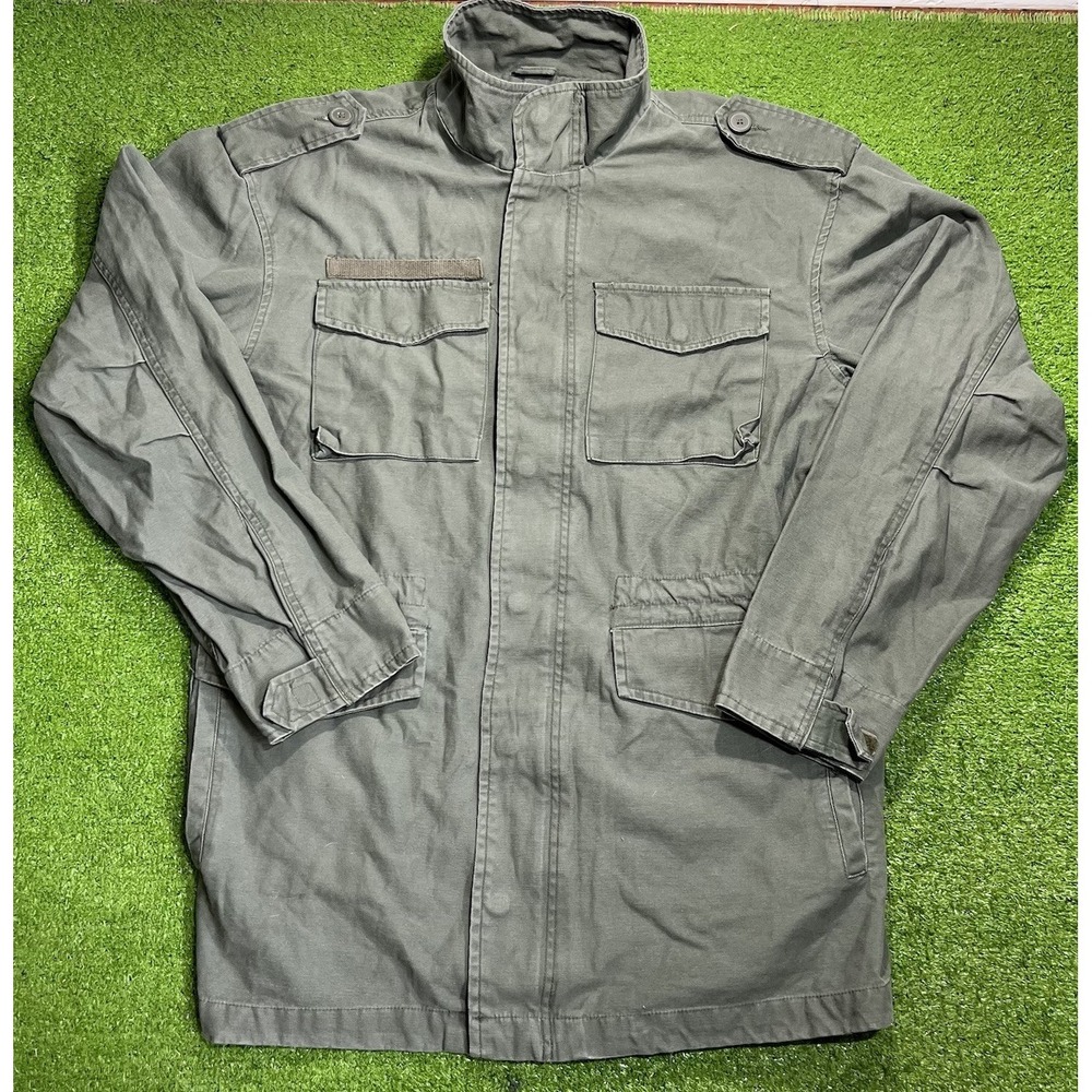 Vintage Y2K Canvas Field Jacket MED. Olive Drab Arizona‎ Jeans Co. Hunting